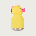 Load image into Gallery viewer, Side view of the Mini Bestie Bottle Duck to show its beak in fuller detail.
