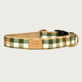Load image into Gallery viewer, Olive Big Gingham Collar