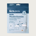 Load image into Gallery viewer, Two-toned blue bag of Fera Pets Multivitamin powder. Veterinarian created. Supports overall health & immune system. Essential vitamins & minerals plus probiotics. Food supplement for dogs & cats.