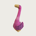 Load image into Gallery viewer, Silli Goose cat toy in hot pink with tan beak and feet.