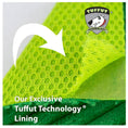 Load image into Gallery viewer, Super close-up image of Hugglehounds exclusive Tuffut Technology fabric lining, which strengthens its toys.