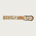 Load image into Gallery viewer, 1" width dog collar featuring a sunflower print on a cream background.