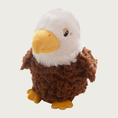 Load image into Gallery viewer, Textured plush bald eagle dog toy.