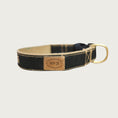 Load image into Gallery viewer, 1" width, solid black dog collar.