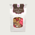 Load image into Gallery viewer, 1.5 lb white craft paper bag of Wet Nose Guilty Pleasures NeaPAWlitan Flavor Dog Treats. Clear window on bag shows tan, cream, and pink disc-shaped treats inside.