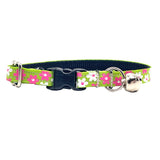 Lime & Pink Flowers Collar