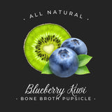 Bone Broth Pupsicles - Blueberry & Kiwi