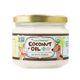 8 oz clear glass jar of Cocotherapy Coconut Oil. High lauric acid. Supportive care for dogs, cats & birds. USDA Organic, Non-GMO Project Verified.