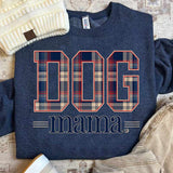 Plaid Dog Mama Sweatshirt