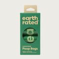 Load image into Gallery viewer, Green cardboard box of Earth Rated 120 unscented poop bags.
