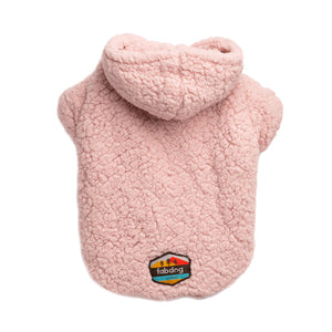 Sherpa Dog Hoodie - Blush