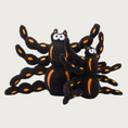 Load image into Gallery viewer, Two Floppy Spider dog toys side by size, to show size difference between the small & large toys.
