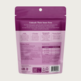Load image into Gallery viewer, Back view of the bag of Fera Pets Calm powder. It provides additional information on product ingredients and directions for use.
