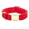 Cranberry Velvet Collar