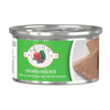 A 3 oz can of Fromm cat food chicken & duck pâté.