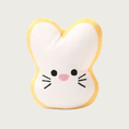 Load image into Gallery viewer, Plush dog toy shaped like a bunny sugar cookie. The bunny has a white face with simple, cute face.
