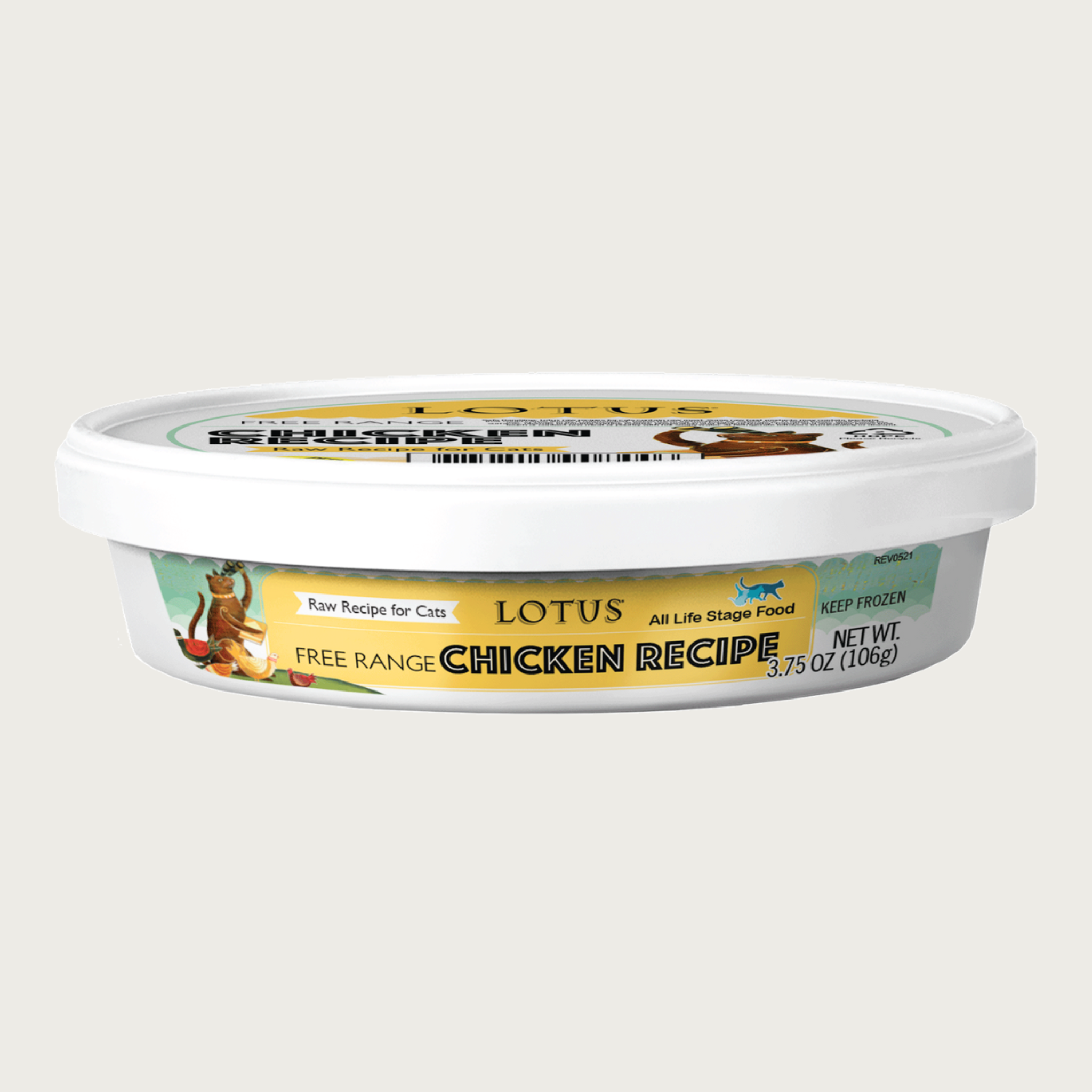 LOTUS Frozen Raw Boneless Free Range Chicken Recipe for Cats