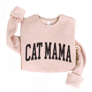 Cat Mama Sweatshirt - Rose