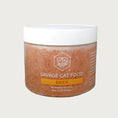 Load image into Gallery viewer, A 12 oz plastic tub of Savage Cat Food, Duck recipe for cats. Tub is clear, with light reddish brown food inside. Raw. Keep Frozen.
