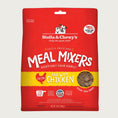 Load image into Gallery viewer, 35 oz red bag of Stella & Chewy's "Only the good stuff" Freeze-Dried Raw Meal Mixers "Kickstart Your Kibble" Chewy's Chicken recipe for dogs. Additional text: 95% chicken, organs & bone, grain free, cage-free, single source animal protein.
