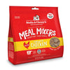8 oz red bag of Stella & Chewy's "Only the good stuff" Freeze-Dried Raw Meal Mixers "Kickstart Your Kibble" Chewy's Chicken recipe for dogs. Additional text: 95% chicken, organs & bone, grain free, cage-free, single source animal protein.