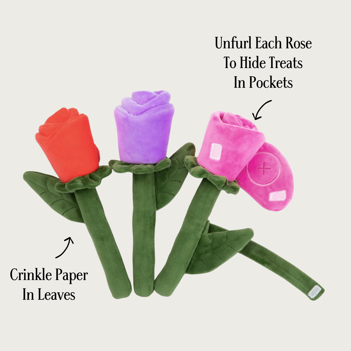 THE FOGGY DOG Bouquet of Roses Interactive Snuffle Dog Toy – Wet Nose