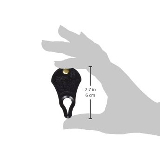 An illustrated hand holding the Tick Key to display scale. Tick Key measures 2.7 inches tall.