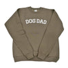 threads and needles army green dog dad sweatshirt