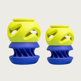Load image into Gallery viewer, Both sizes of The 2-Pack dog toy, side by side to show size difference.
