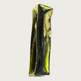 Load image into Gallery viewer, Rectangular stick-shaped, dark green colored dog chew that is transparent.
