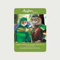 Load image into Gallery viewer, A 2.46 oz green pouch of Aujou by RAWZ Chicken Breast & Chicken Liver Recipe in a Silky Broth. Adult cat food, no guar gum. Illustrated image shows cats in medieval dress.
