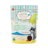 7 oz bag with tropical themed illustrations, of Cocotherapy Hairball Plus Natural Hairball Support for cats & kittens. 100% organic coconut.