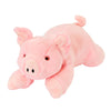 Plush Petey Pig dog toy from Fluff & Tuff. Toy is pale pink all over, with perky ears, cute snout and curly tail.