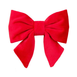 Cranberry Velvet Lady Bow