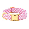 Hot Pink Gingham Collar