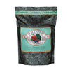 A 4 pound black and seafoam green bag of Fromm Salmon Tunachovy Recipe cat food. The banner on top of the bag reads "Grain-Free Entree".