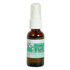 Brown glass bottle with white spray top with cap, of From the Field Catnip Essential Oil Rejuvenator spray, 1 oz. Made in USA. 
