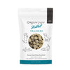 Green Juju Rabbit Trainers freeze dried whole food bites for dogs and cats in a 2.5 ounce bag. Single ingredient treat that is free of grain, gluten and fillers.