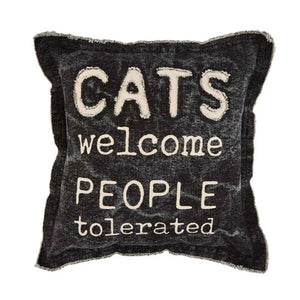 Pillow - Cats Welcome Canvas