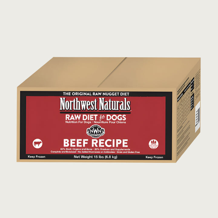 NORTHWEST NATURALS Frozen Raw Beef Recipe For Dogs Wet Nose NORTHWEST NATURALS Frozen Raw Beef Recipe For Dogs 15lb 720x720