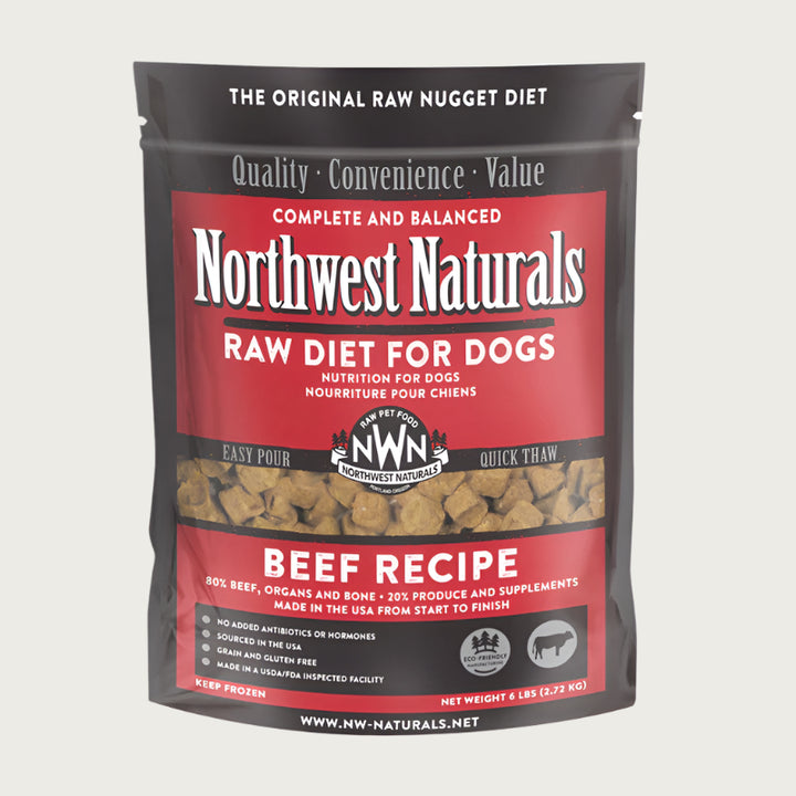 NORTHWEST NATURALS Frozen Raw Beef Recipe For Dogs Wet Nose NORTHWEST NATURALS Frozen Raw Beef Recipe For Dogs 6lb 720x720