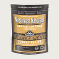 Load image into Gallery viewer, A 6 pound bag of Northwest Naturals frozen raw diet for dogs, turkey recipe. Clear window on bag shows small cube-sized nuggets.
