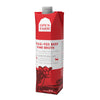 A 32 oz red & white carton with spout, of Open Farm Grass-Fed Beef Bone Broth Meal Topper for Dogs & Cats. 