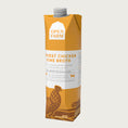 Load image into Gallery viewer, A 32 oz yellow & white carton with spout, of Open Farm Harvest Chicken Bone Broth Meal Topper for Dogs & Cats. 
