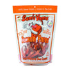 9 oz white & orange bag of Front Porch Pets Sam's Yams Bichon Fries Sweet Potato Dog Chews. The perfect snack for all-sized dogs. The all-natural dental treat. 100% sweet potato - grown in the USA. Large clear window in bag shows contents - crinkle cut sweet potato "fries" with skin on.