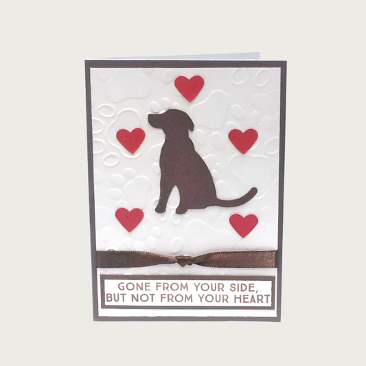 Lab Silhouette Sympathy Card