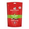 14 oz red bag of Stella & Chewy's "Only the good stuff" Duck Duck Goose Dinner Patties. Additional text: 95% poultry, organs & bone, freeze-dried raw, grain free, cage-free.