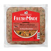 A 16 oz clear pouch of Stella & Chewy's FreshMade Gently Cooked Meat-a-Palooza dog food. Product is visible around the centered red label, and looks like finely ground red meat with chopped vegetables.