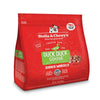 4 lb red bag of Stella & Chewy's "Only the good stuff" Duck Duck Goose Dinner Morsels. Additional text: 95% poultry, organs & bone, frozen raw, grain free, cage free.