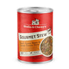 A 12.5 oz can of Stella & Chewy's Gourmet Stew Beef, Green Bean & Sweet Potato Stew for adult dogs. Grain free and protein rich, shreds of grass-fed beef & chunks of beef liver with veggies and herbs in a savory broth.